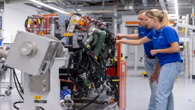 Manufacturing of the fuel cell power module in the Feuerbach plant